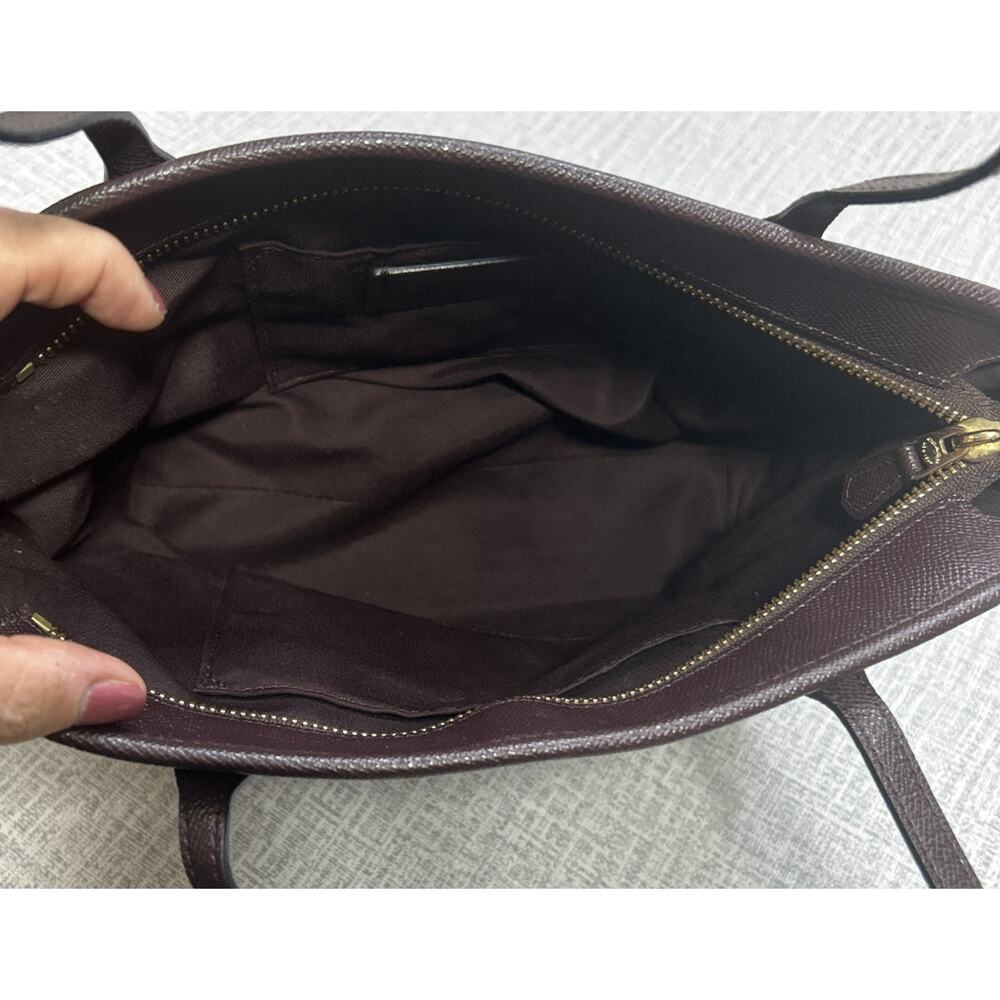COACH Oxblood City Zip Leather Shoulder Purse / Tote Oxblood 22967 Small - Picture 8 of 10